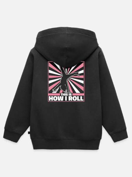 Gymnastics Gymnasts - Kids Premium Organic Zip-up Hoodie - black