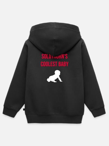 Babygeschenk Solothurn - Kinder Premium Organic Zip Hoodie - Schwarz
