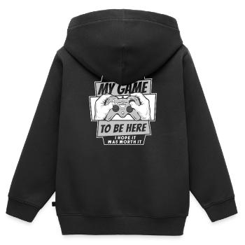 Gamer Gaming Video Games Console Controller - Kids Premium Organic Zip-up Hoodie - black - Back - AI Model Kid Male (0cm)
