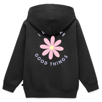 Dans le mérite de bonnes choses - Sweat Premium à capuche zippé enfant bio - noir - Dos - AI Model Kid Male (0cm)