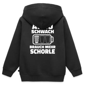 Pfalz Pfälzer Rheinland Pfalz - Kinder Premium Organic Zip Hoodie - Schwarz - Hinten - AI Model Kid Male (0cm)