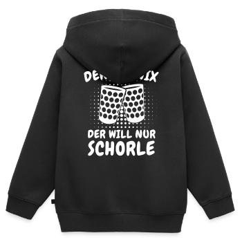 Pfalz Pfälzer Rheinland Pfalz - Kinder Premium Organic Zip Hoodie - Schwarz - Hinten - AI Model Kid Male (0cm)
