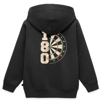Fléchettes Fléchettes Joueur de fléchettes Fléchettes - Sweat Premium à capuche zippé enfant bio - noir - Dos - AI Model Kid Male (0cm)
