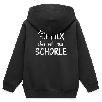 Pfalz Pfalz Pfälzer Rheinland Pfalz - Kinder Premium Organic Zip Hoodie - Schwarz - Hinten - AI Model Kid Male (0cm)