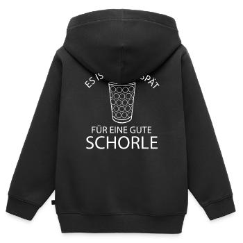 Pfalz Pfalz Pfälzer Rheinland Pfalz - Kinder Premium Organic Zip Hoodie - Schwarz - Hinten - AI Model Kid Male (0cm)