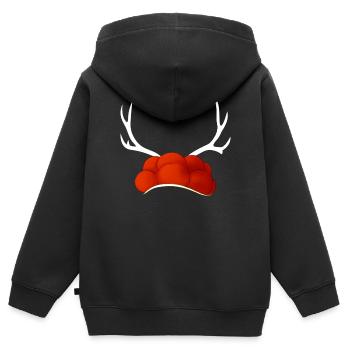 Schwarzwald Schwarzwälder Baden-Württemberg - Kinder Premium Organic Zip Hoodie - Schwarz - Hinten - AI Model Kid Male (0cm)