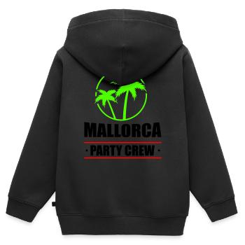 rimini party crew - Kinder Premium Organic Zip Hoodie - Schwarz - Hinten - AI Model Kid Male (0cm)