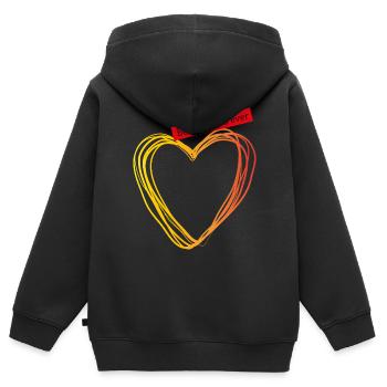 #bestfriendsforever - Kinder Premium Organic Zip Hoodie - Schwarz - Hinten - AI Model Kid Male (0cm)
