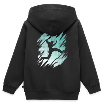 Freerunning Freerunner Parkourläufer Parkour - Kinder Premium Organic Zip Hoodie - Schwarz - Hinten - AI Model Kid Male (0cm)