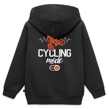 Mountainbike Downhill Fahrrad Mountain Bike - Kids Premium Organic Zip-up Hoodie - black - Back - AI Model Kid Male (0cm)