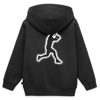 Tennisspieler Jungen Tennis Spieler Herren - Kinder Premium Organic Zip Hoodie - Schwarz - Hinten - AI Model Kid Male (0cm)