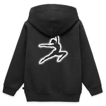 Gymnast Gymnastics Artistic Gymnastics Gymnastics Women - Kids Premium Organic Zip-up Hoodie - black - Back - AI Model Kid Male (0cm)