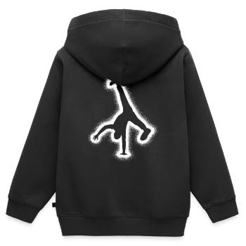 Breakdance Breakdancer Tanzen Kinder Breakdancer - Kinder Premium Organic Zip Hoodie - Schwarz - Hinten - AI Model Kid Male (0cm)