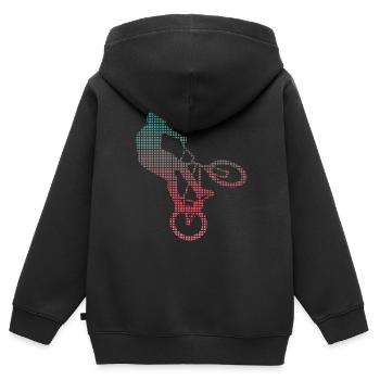 BMX Stunts Bike verpixelt Jungen Fahrrad BMX - Kinder Premium Organic Zip Hoodie - Schwarz - Hinten - AI Model Kid Male (0cm)