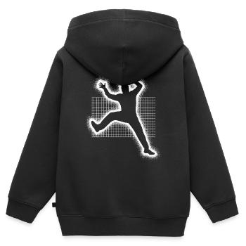 Handball joueurs Handball hommes Handball Gardien de but - Sweat Premium à capuche zippé enfant bio - noir - Dos - AI Model Kid Male (0cm)