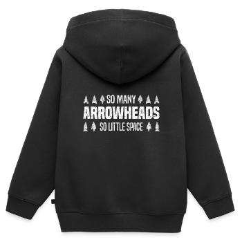 Arrowheads Collect Arrowheads Collector Gift - Kids Premium Organic Zip-up Hoodie - black - Back - AI Model Kid Male (0cm)