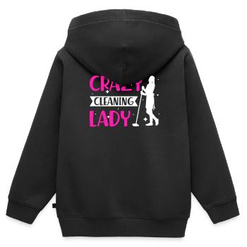 Week of Appreciation for Housekeeping - Kids Premium Organic Zip-up Hoodie - black - Back - AI Model Kid Male (0cm)