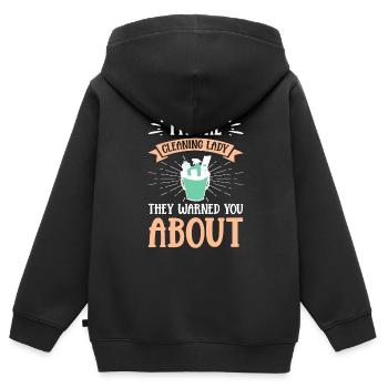 Week of Appreciation for Housekeeping - Kids Premium Organic Zip-up Hoodie - black - Back - AI Model Kid Male (0cm)