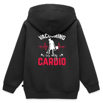 Week of Appreciation for Housekeeping - Kids Premium Organic Zip-up Hoodie - black - Back - AI Model Kid Male (0cm)