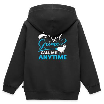 Week of Appreciation for Housekeeping - Kids Premium Organic Zip-up Hoodie - black - Back - AI Model Kid Male (0cm)