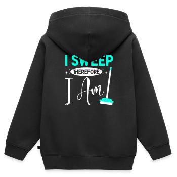 Week of Appreciation for Housekeeping - Kids Premium Organic Zip-up Hoodie - black - Back - AI Model Kid Male (0cm)
