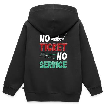 Network Administrator System Administrator Network - Kids Premium Organic Zip-up Hoodie - black - Back - AI Model Kid Male (0cm)