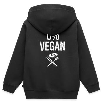 Barbecue Barbecue Drôle Cadeau - Sweat Premium à capuche zippé enfant bio - noir - Dos - AI Model Kid Male (0cm)