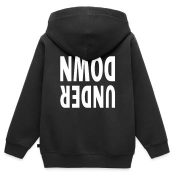 Funny Australia Land Down Under - Kinder Premium Organic Zip Hoodie - Schwarz - Hinten - AI Model Kid Male (0cm)