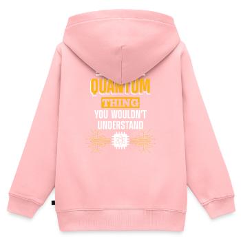 Crypto Games Blockchain Investor - Kids Premium Organic Zip-up Hoodie - rose - Back - AI Model Kid Female (0cm)