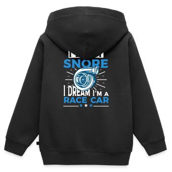 Je ne ronfle pas Drôle de ronflement - Sweat Premium à capuche zippé enfant bio - noir - Dos - AI Model Kid Male (0cm)