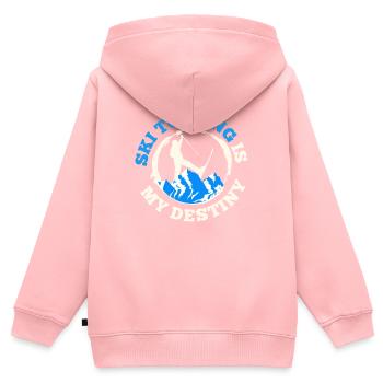 Ski touring Skiing in the hinterland - Kids Premium Organic Zip-up Hoodie - rose - Back - AI Model Kid Female (0cm)