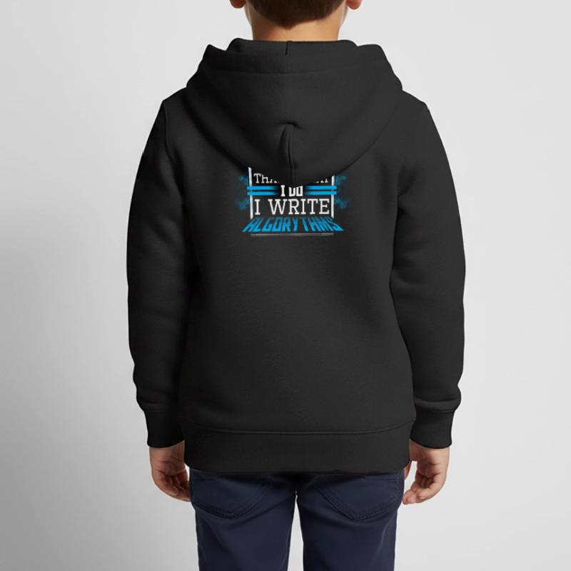 Javascript Software Entwickler Programmierer Kinder Premium Organic Zip Hoodie