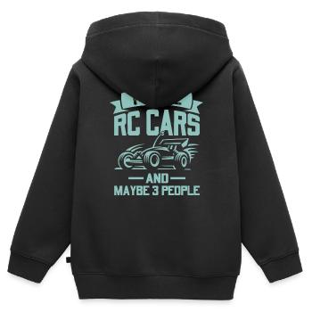 I like model cars, rc buggies and maybe 3 - Kids Premium Organic Zip-up Hoodie - black - Back - AI Model Kid Male (0cm)