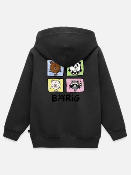 Bären Bärig - Kinder Premium Organic Zip Hoodie -