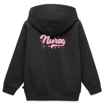 Krankenpflegerin Gesundheits- Pflegekraft - Kinder Premium Organic Zip Hoodie - Schwarz - Hinten - AI Model Kid Male (0cm)