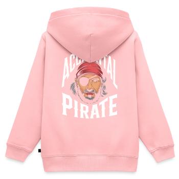 Amputation Disability - Kids Premium Organic Zip-up Hoodie - rose - Back - AI Model Kid Female (0cm)