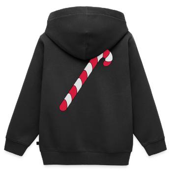 Zuckerstange - Kinder Premium Organic Zip Hoodie - Schwarz - Hinten - AI Model Kid Male (0cm)