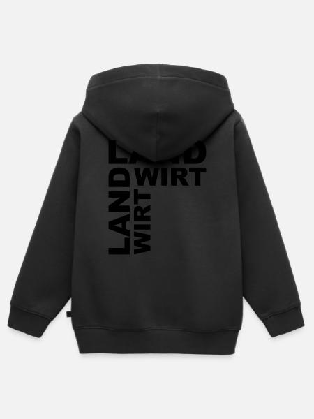 Landwirt - Kinder Premium Organic Zip Hoodie - Schwarz