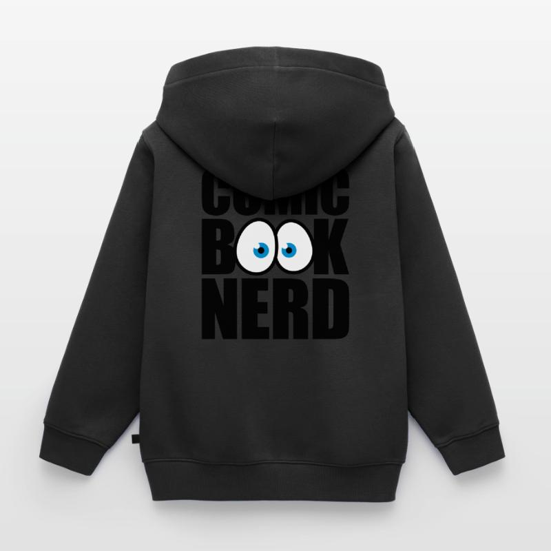 Comic book nerd Kids Premium Organic Zip-up Hoodie