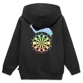 Dard - Sweat Premium à capuche zippé enfant bio - noir - Dos - AI Model Kid Male (0cm)