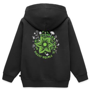 Vision durable - Sweat Premium à capuche zippé enfant bio - noir - Dos - AI Model Kid Male (0cm)