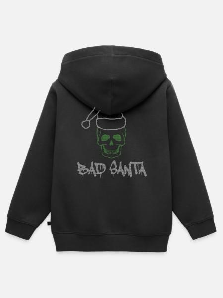 Bad Santa - Kinder Premium Organic Zip Hoodie - Schwarz