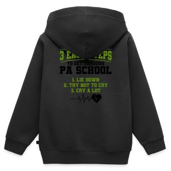 Studium Assistenzarzt Medizinstudent Geschenk - Kinder Premium Organic Zip Hoodie - Schwarz - Hinten - AI Model Kid Male (0cm)