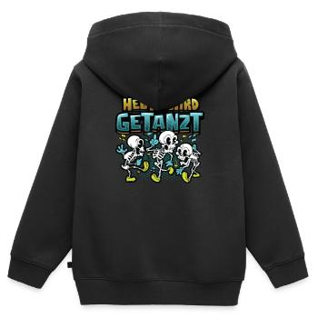 Heute Wird Getanzt, Thema Tanzen - Kinder Premium Organic Zip Hoodie - Schwarz - Hinten - AI Model Kid Male (0cm)
