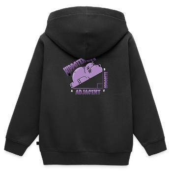 Hippotenuse, opposite, adjacent - Kids Premium Organic Zip-up Hoodie - black - Back - AI Model Kid Male (0cm)