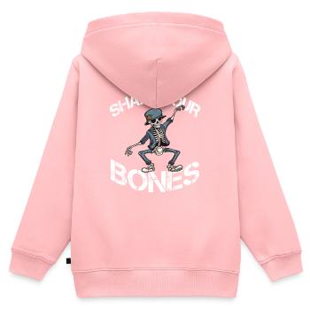 Secouez votre squelette osseux en disant Lusitg - Sweat Premium à capuche zippé enfant bio - rose - Dos - AI Model Kid Female (0cm)
