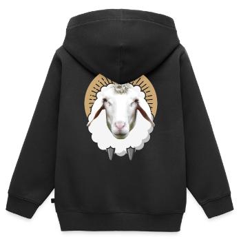 SHEEP SHEEP Sheep Lamb - Kids Premium Organic Zip-up Hoodie - black - Back - AI Model Kid Male (0cm)