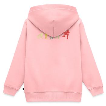 Tennis Serv Sur Girl Evolution - Sweat Premium à capuche zippé enfant bio - rose - Dos - AI Model Kid Female (0cm)