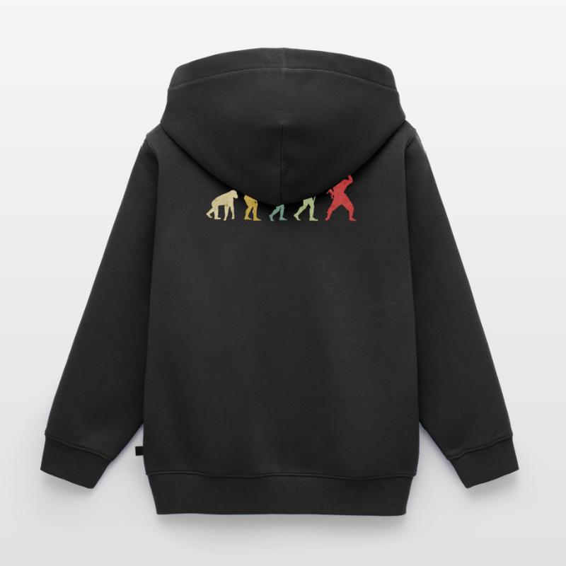 Ninja Pose Evolution Sweat Premium à capuche zippé enfant bio