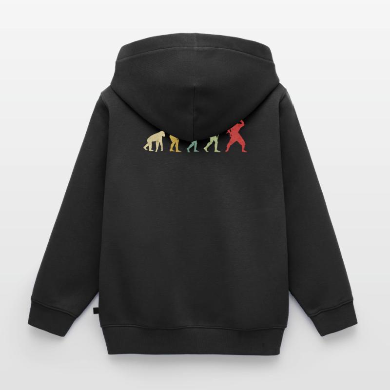 Ninja Pose Evolution Sweat Premium à capuche zippé enfant bio